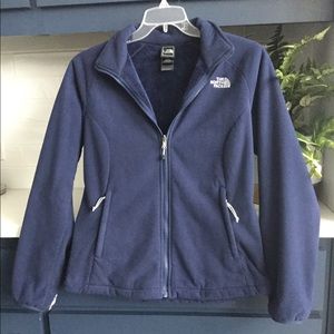 The North Face blue jacket